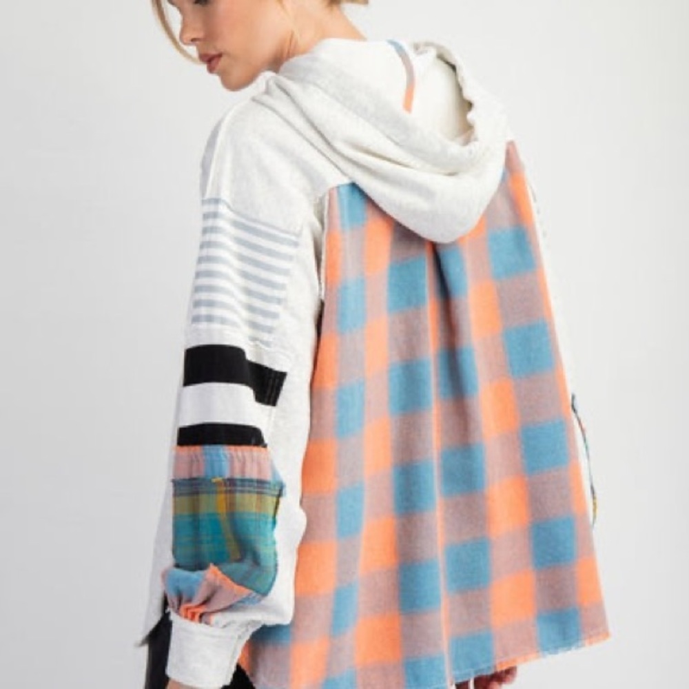 Easel Multicolor Hooded Sweatshirt